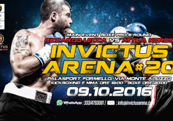 Tutto è pronto ormai per invictus arena XX!