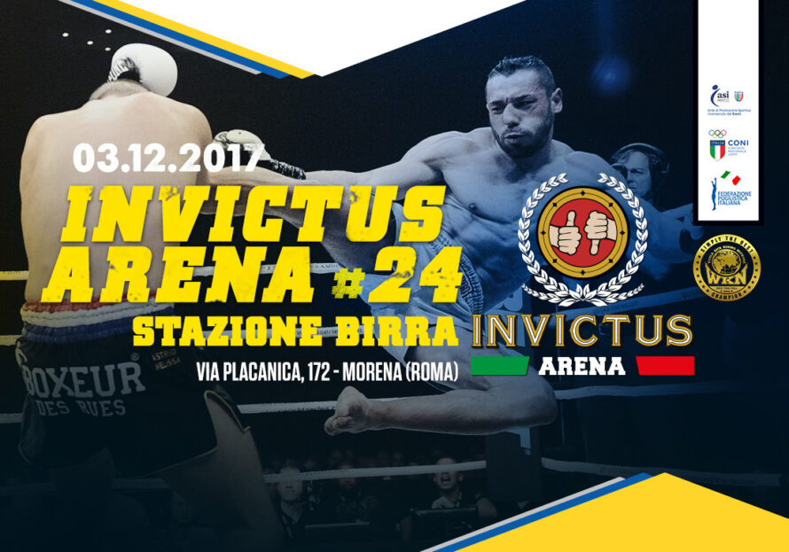 3 Dicembre, Invictus Arena #24 / Stazione Birra, Roma